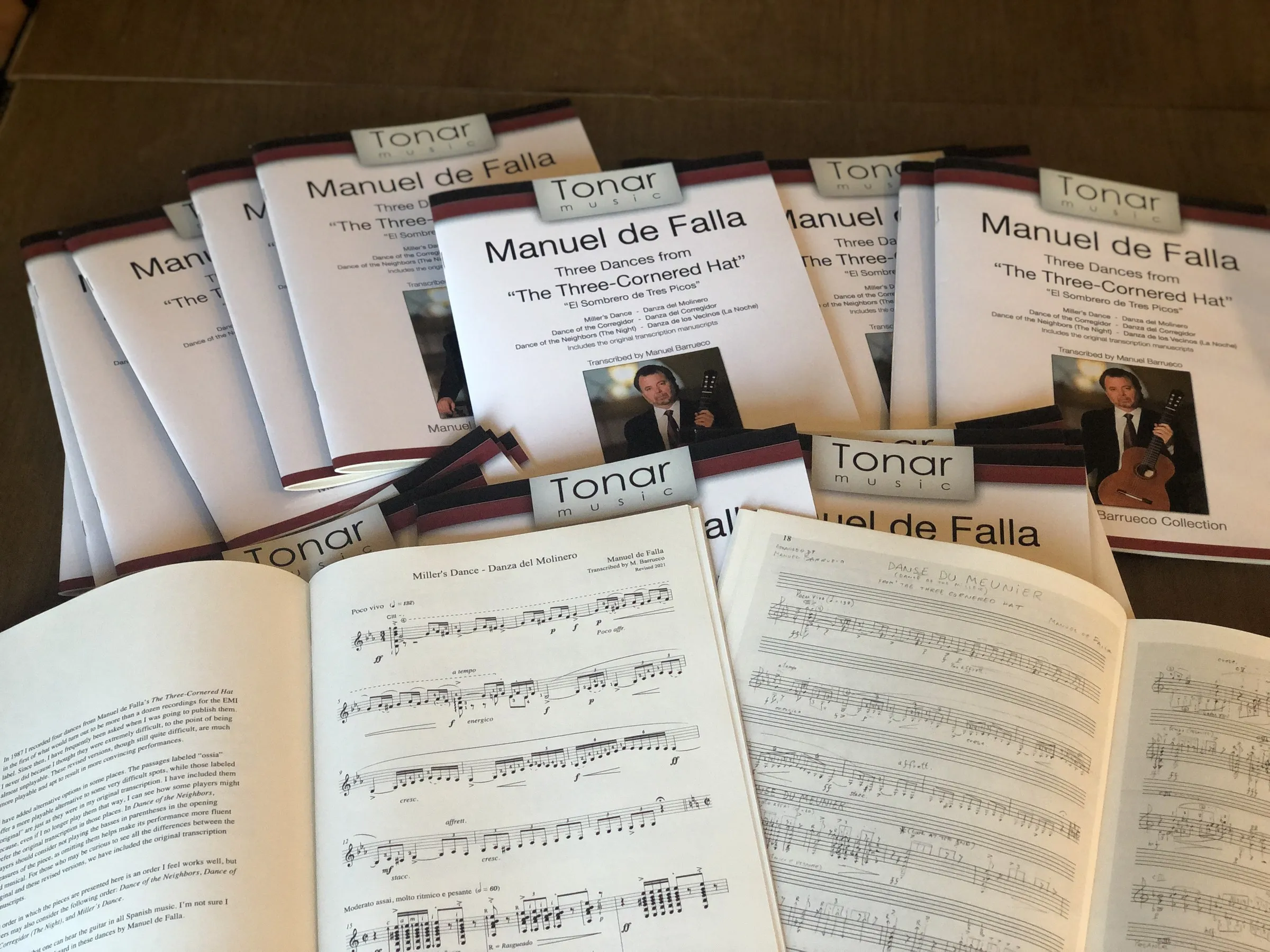 Falla transcription published with Barrueco's manuscripts